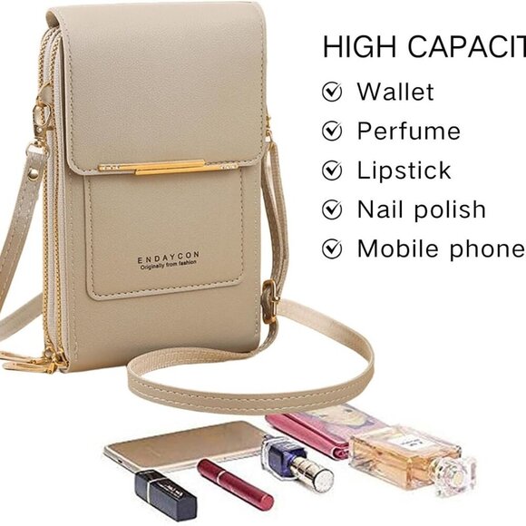 Small Crossbody Cell Phone Bag for Women, Mini Shoulder Purse with Credit Card S - Picture 7 of 7